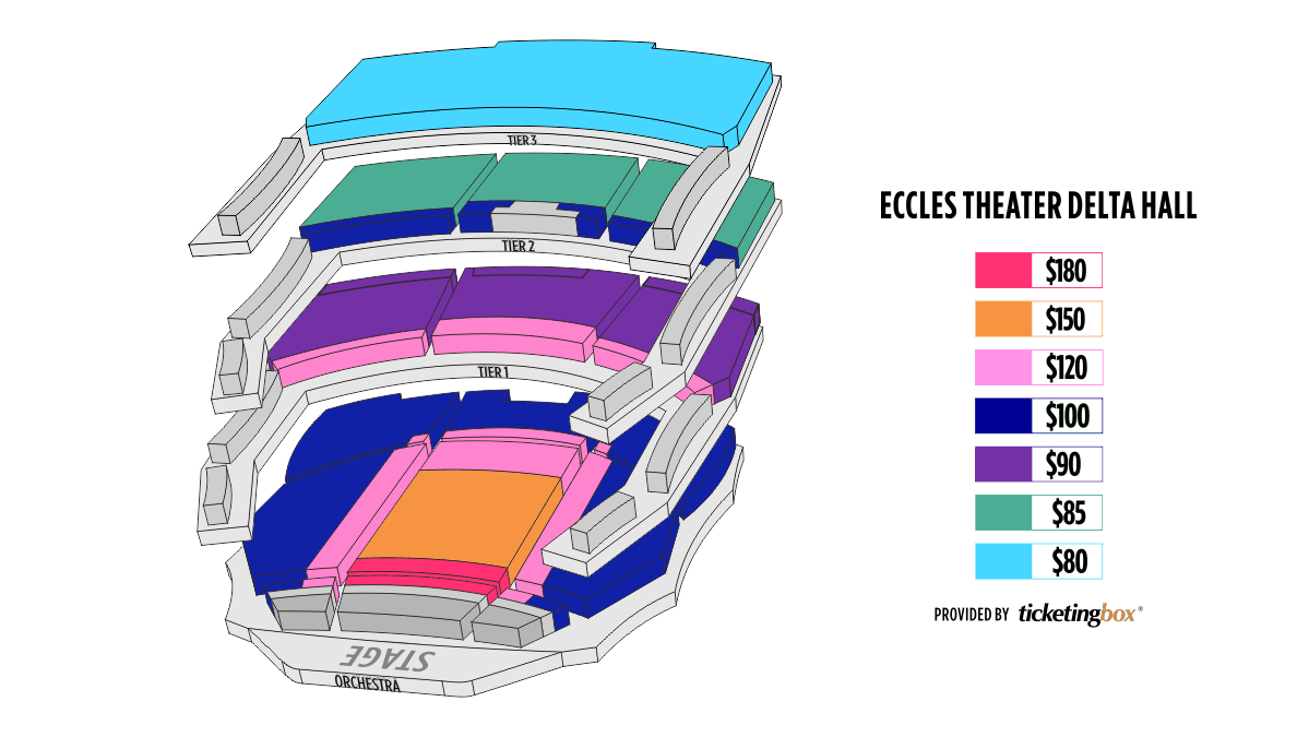 Salt Lake City George S And Dolores Dor Eccles Theater Seating Chart