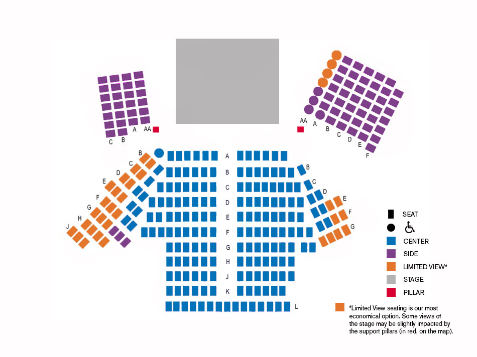 Seating Chart Capital Repertory Theatre