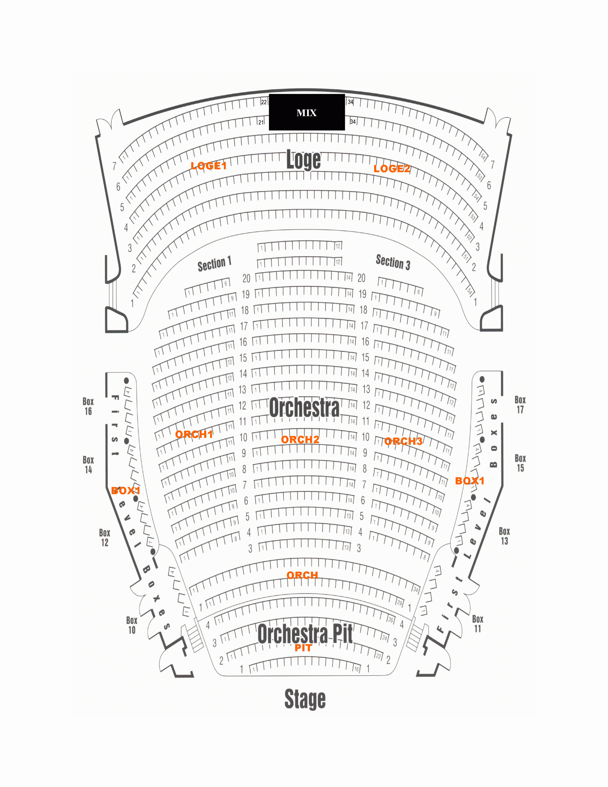 Seating Chart Mahaffey Theater Theater Seating Chart