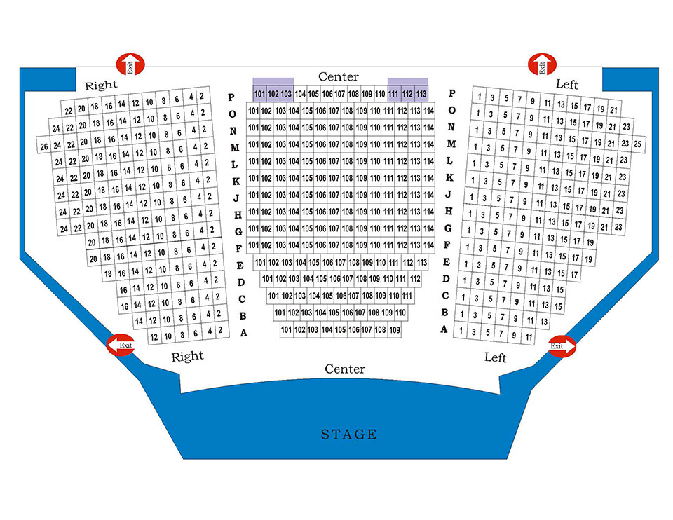 Seating Chart Torrance Cultural Arts Foundation