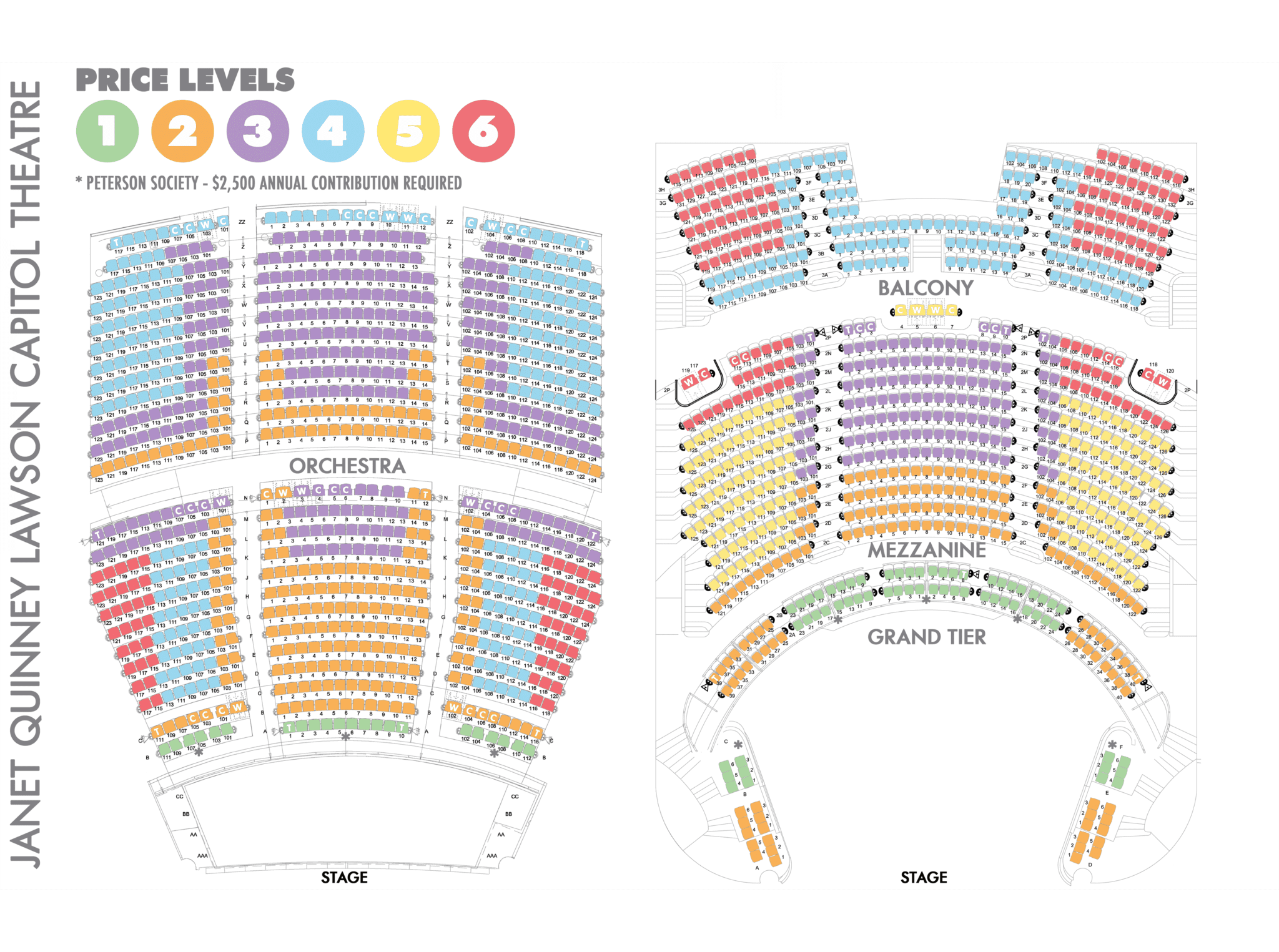 Seating Charts Utah Symphony