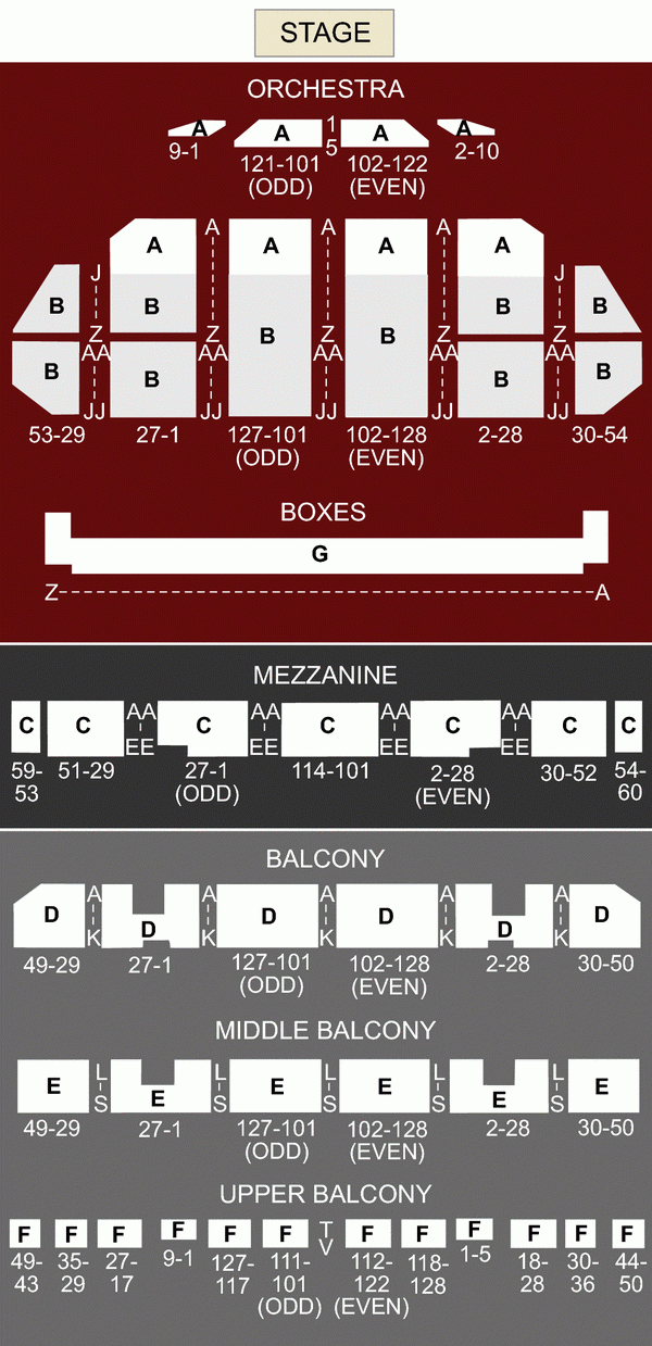 St Louis Repertory Theater Seating Chart NAR Media Kit