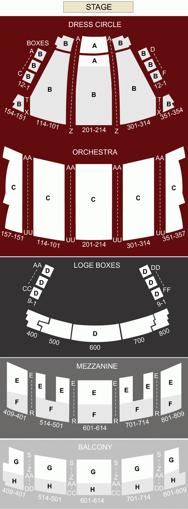 Cleveland State Theater Seating Chart Theater Seating Chart