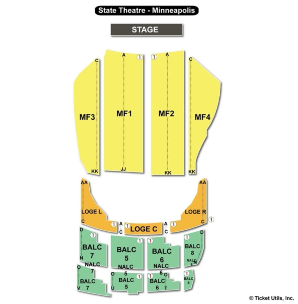 State Theatre Minneapolis Seating Chart Seating Charts Tickets