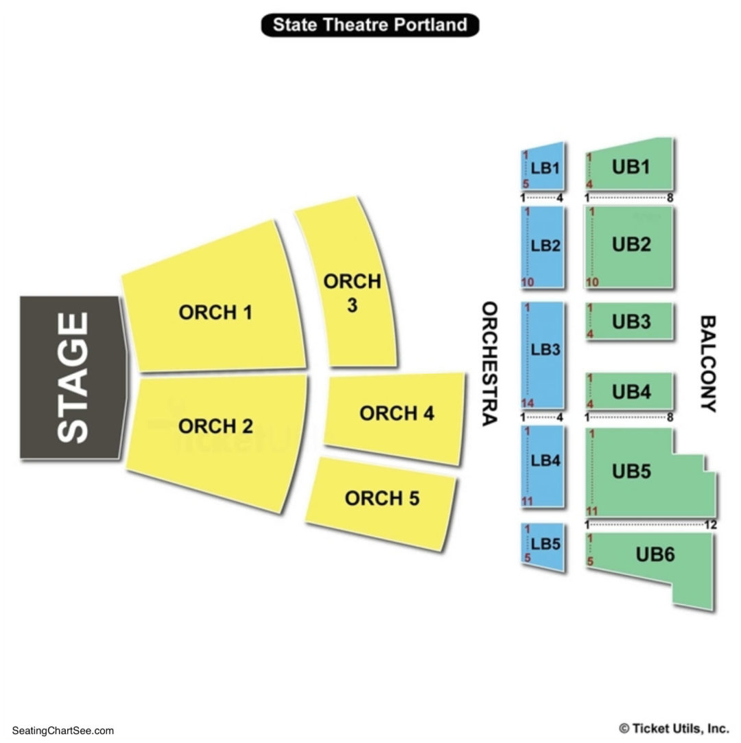 State Theater Portland Maine Seating Chart Theater Seating Chart