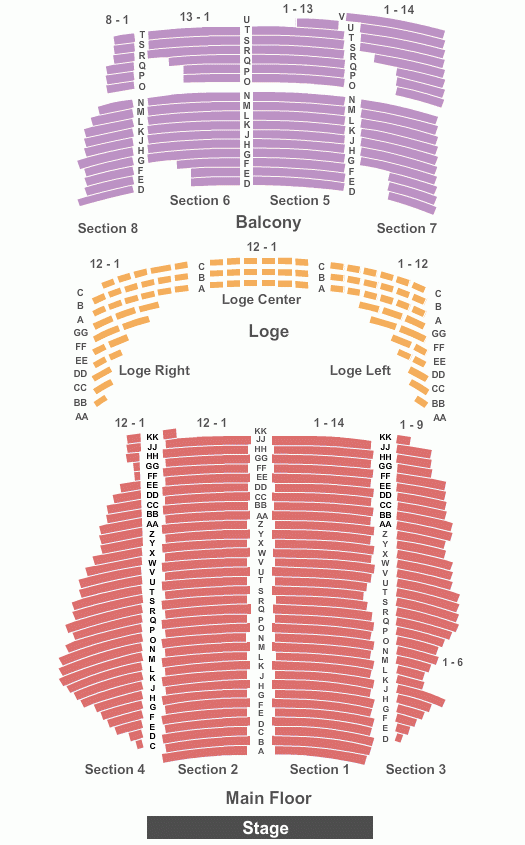 State Theatre Seating Chart Minneapolis