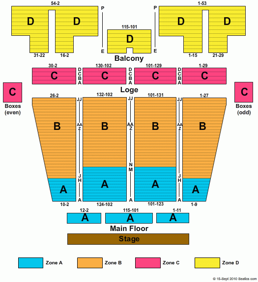 Stranahan Theater Seating Chart Stranahan Theater Toledo Ohio