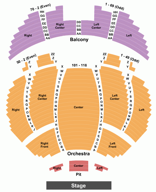 Tennessee Theatre Seating Chart Maps Knoxville