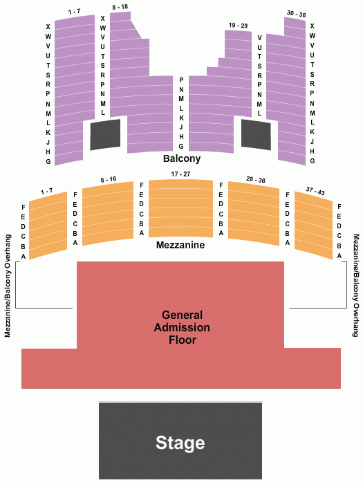 The Aztec Theatre Seating Chart Maps San Antonio