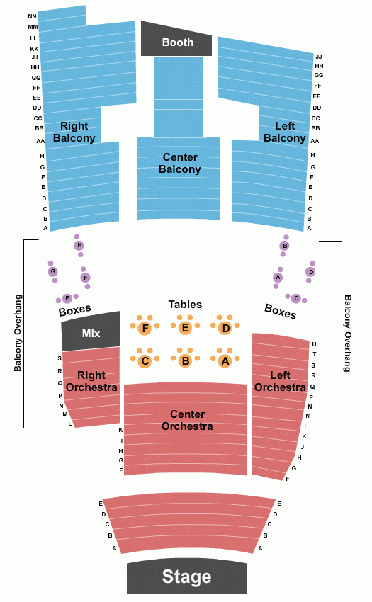 The Cabot Seating Chart Seating Maps Beverly