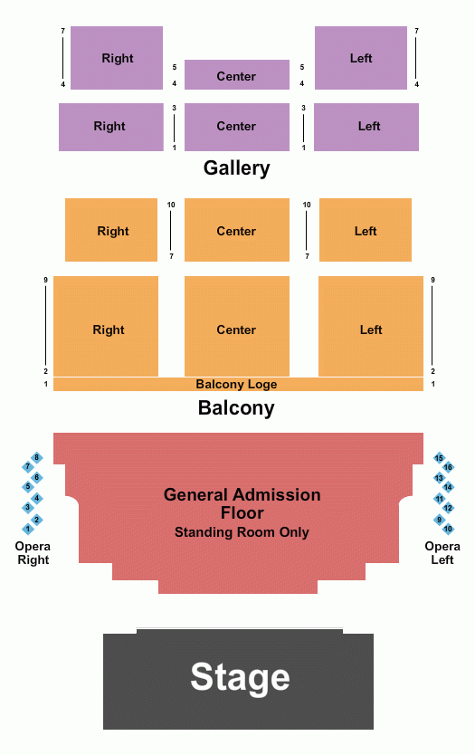 The Civic Theatre Seating Chart Maps New Orleans