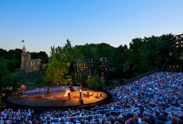 The Delacorte Theater In The Heart Of Central Park