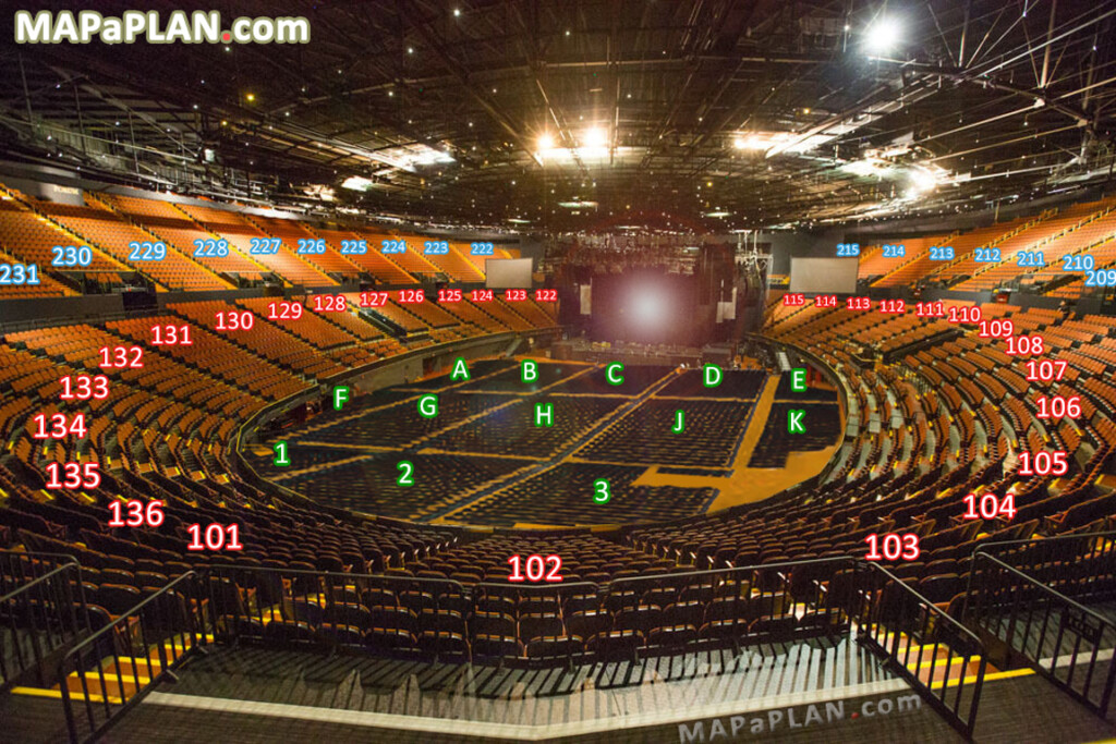 The Forum Inglewood Seat Numbers Detailed Seating Chart LA California 