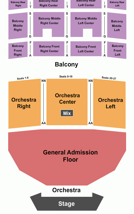 Uptown Theater Seating Chart Maps Kansas City