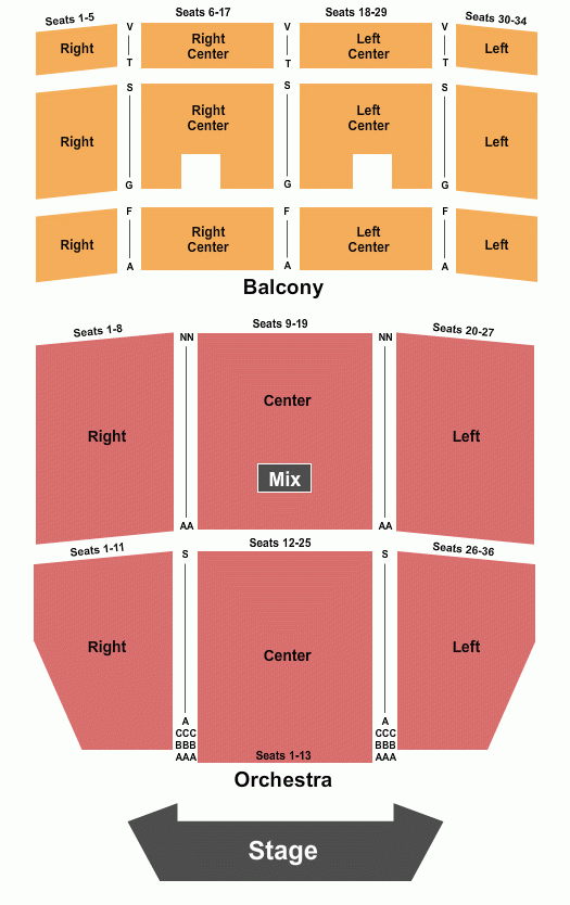 Uptown Theater Seating Chart Maps Kansas City