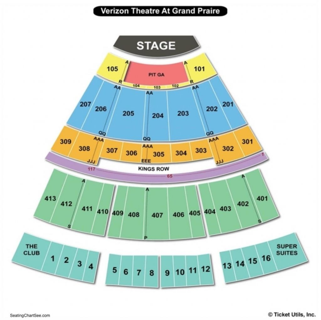 Verizon Theater Seating Chart Seating Charts Theater Seating Chart