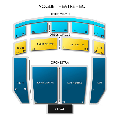 Vogue Theatre BC Seating Chart Vivid Seats