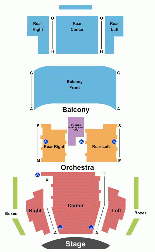 Wall Street Theater Seating Chart Maps Norwalk