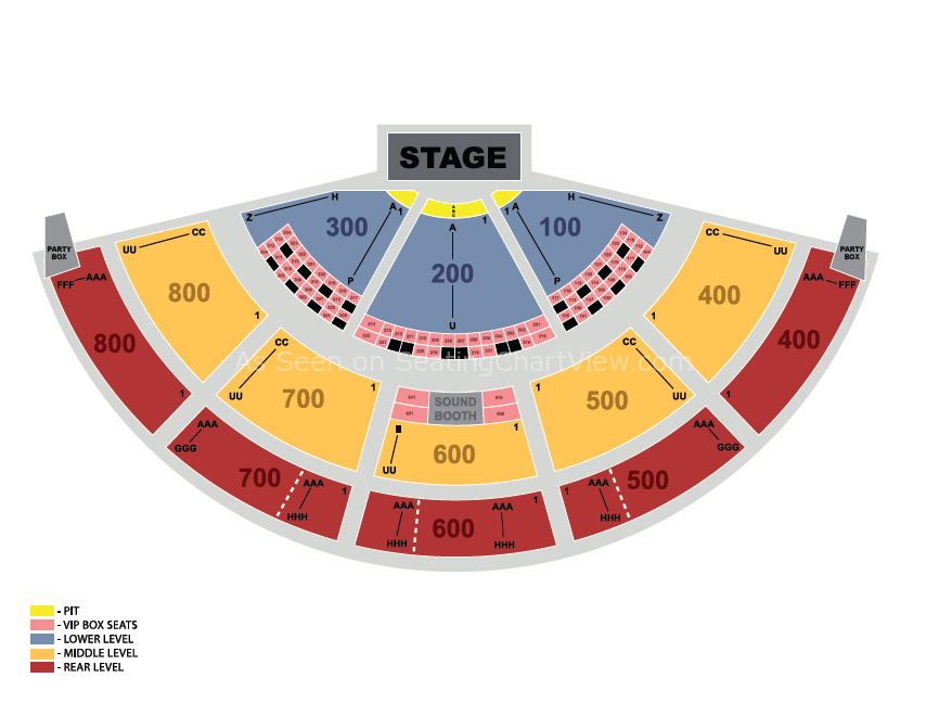 Xfinity Theater Hartford Seating Chart With Rows Theater Seating Chart